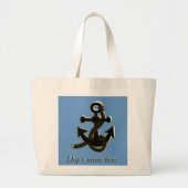 Bag - Boat Anchor en naam Grote Tote Bag (Voorkant)