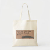 Bag - Cat with Quote Tote Bag (Voorkant)