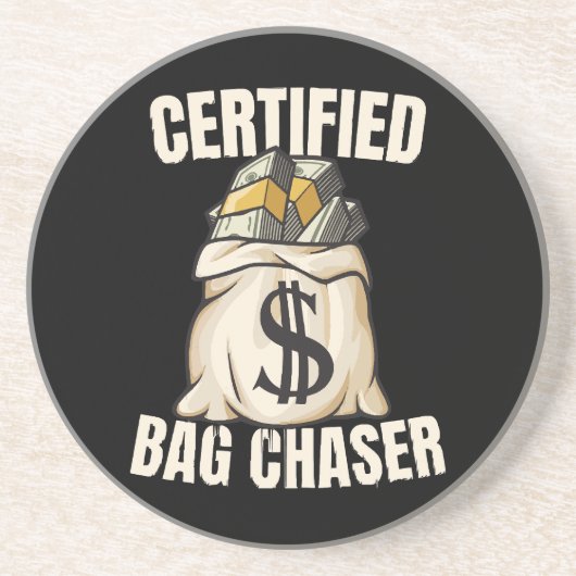 bag chaser zandsteen onderzetter (Voorkant)