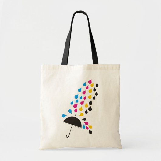 Bag CMYK Rain Tote Bag (Voorkant)