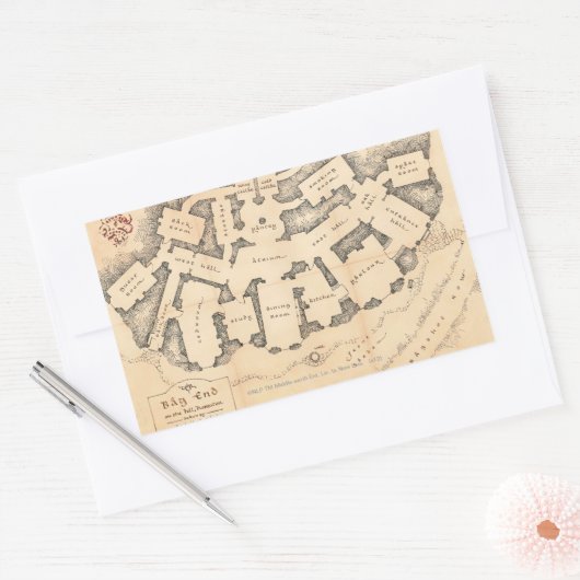 Bag Einde Rechthoekige Sticker (Envelop)