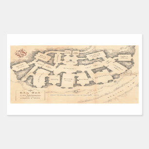 Bag Einde Rechthoekige Sticker