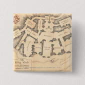 Bag Einde Vierkante Button 5,1 Cm (Voorkant)