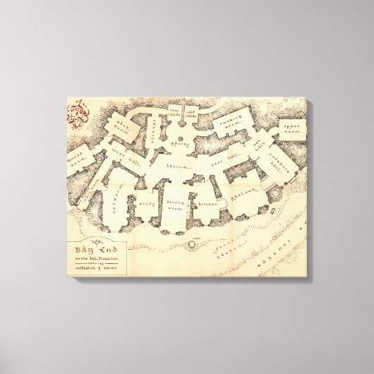 Bag End Canvas Afdruk (Voorkant)