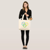 Bag - Family intersection - Light Grote Tote Bag (Voorkant (model))