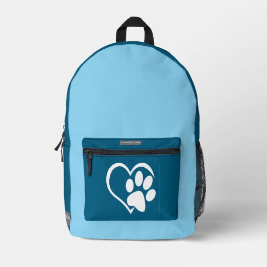 Bag for Dog Walks Bedrukte Rugzak (Voorkant)