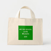 Bag - Groene krijt Mini Tote Bag (Voorkant)