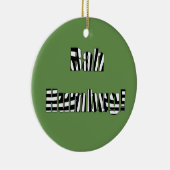 Bag humbug woorden kerstversiering keramisch ornament (Rechts)