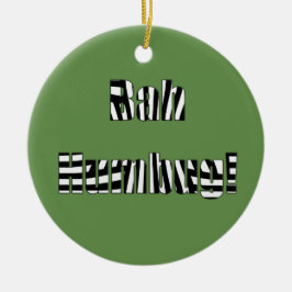 Bag humbug woorden kerstversiering keramisch ornament