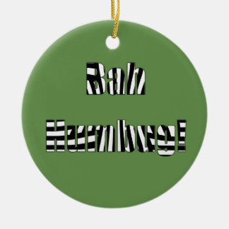 Bag humbug woorden kerstversiering keramisch ornament