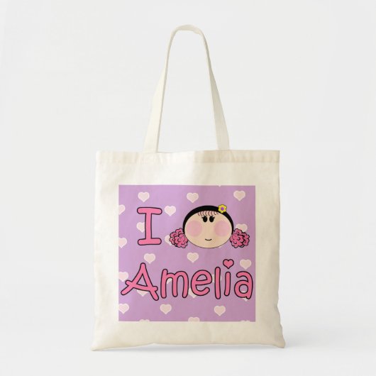 Bag I Love Amelia Tote Bag (Voorkant)