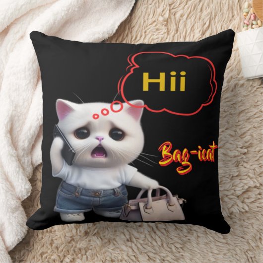 Bag-icat Funny Kinder Sierkussen Hoesje (Deken)