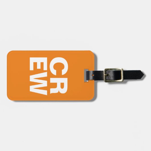 BAG-LABEL - CREW BAGAGELABEL (Voorkant horizontaal)