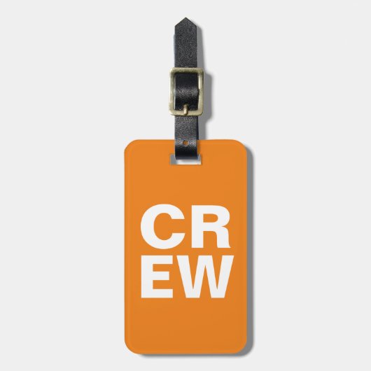 BAG-LABEL - CREW BAGAGELABEL (Voorkant verticaal)