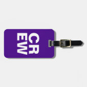 BAG-LABEL - CREW BAGAGELABEL (Voorkant horizontaal)