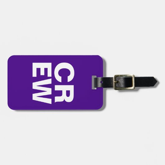 BAG-LABEL - CREW BAGAGELABEL (Voorkant horizontaal)