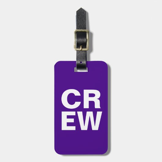 BAG-LABEL - CREW BAGAGELABEL (Voorkant verticaal)