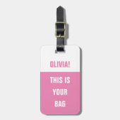 BAG-LABEL -<Custom name>Dit is uw tas Bagagelabel (Voorkant verticaal)