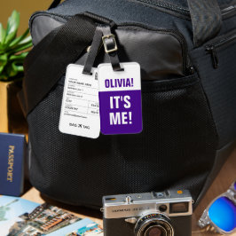 BAG LABEL -<Custom name>Ik ben het! Bagagelabel