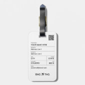 BAG LABEL -<Custom name>Ik ben het! Bagagelabel (Achterkant verticaal)