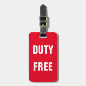 BAG-LABEL - Duty Free Bagagelabel (Voorkant verticaal)