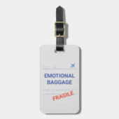 BAG-LABEL - Emotionele bagage - Fragile Bagagelabel (Voorkant verticaal)