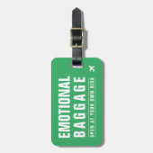 BAG-LABEL - Emotionele bagage - Open voor eigen ri Bagagelabel (Voorkant verticaal)