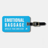 BAG-LABEL - Emotionele bagage - Open voor eigen ri Bagagelabel (Voorkant horizontaal)
