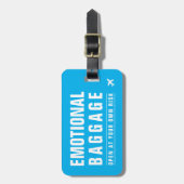 BAG-LABEL - Emotionele bagage - Open voor eigen ri Bagagelabel (Voorkant verticaal)