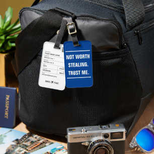 BAG LABEL - Het is niet de moeite waard om te stel Bagagelabel