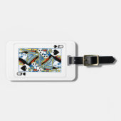 BAG-LABEL - koningin van de schoppen Bagagelabel (Voorkant horizontaal)