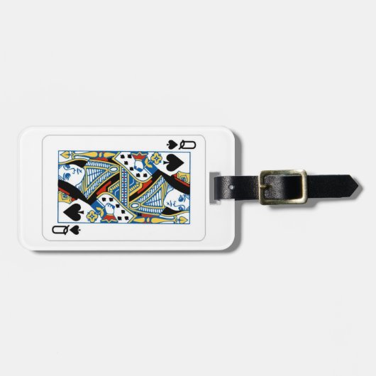 BAG-LABEL - koningin van de schoppen Bagagelabel (Voorkant horizontaal)