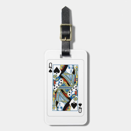 BAG-LABEL - koningin van de schoppen Bagagelabel (Voorkant verticaal)