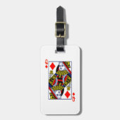 BAG-LABEL - koningin van diamanten Bagagelabel (Voorkant verticaal)