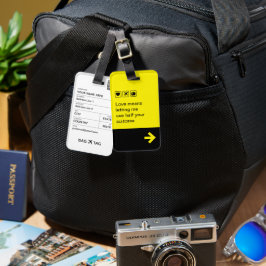 BAG LABEL - Liefde betekent.. Bagagelabel