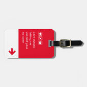 BAG LABEL - Liefde betekent.. Bagagelabel (Voorkant horizontaal)