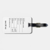 BAG-LABEL - Pilootstapes Bagagelabel (Achterkant horizontaal)