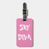 BAG LABEL - Sky Diva Bagagelabel (Voorkant verticaal)
