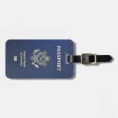 BAG-LABEL - US-paspoort Bagagelabel (Voorkant horizontaal)