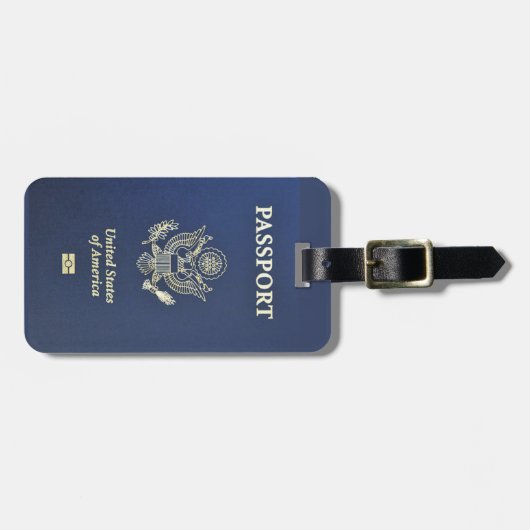 BAG-LABEL - US-paspoort Bagagelabel (Voorkant horizontaal)