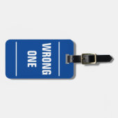 BAG-LABEL - verkeerde. Bagagelabel (Voorkant horizontaal)