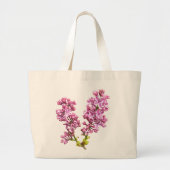Bag - Lila bloesems Grote Tote Bag (Voorkant)