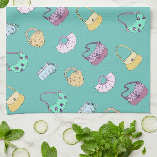 Bag Lovers Doodle Theedoek (Gevouwen)