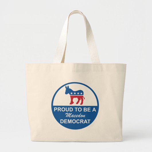 Bag Macedon Dems 2 Grote Tote Bag (Voorkant)