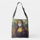 Bag met het afbeelding van de Mona Lisa Crossbody Tas (Achterkant)