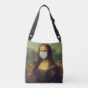 Bag met het afbeelding van de Mona Lisa Crossbody Tas