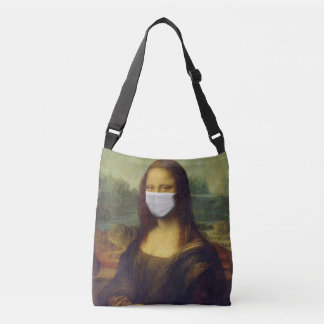 Bag met het afbeelding van de Mona Lisa Crossbody Tas