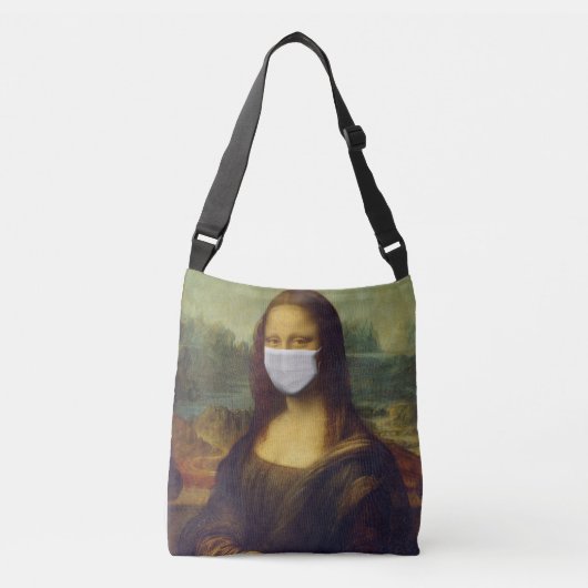 Bag met het afbeelding van de Mona Lisa Crossbody Tas (Voorkant)