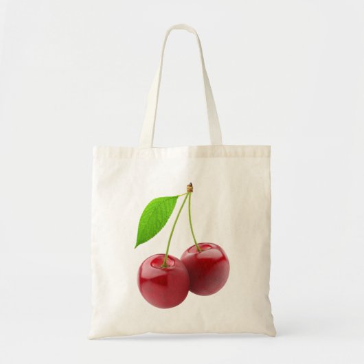Bag met twee zoete kersen tote bag (Voorkant)
