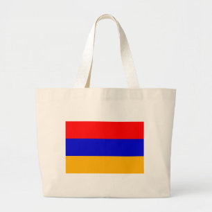Bag met vlag van Armenië Grote Tote Bag